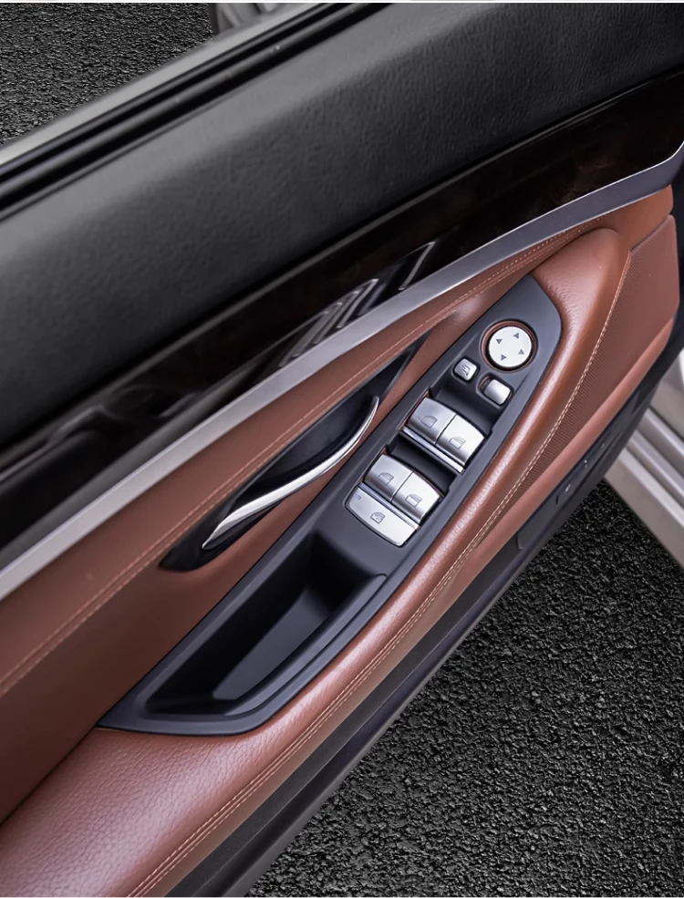 Für BMW 5er F10 2011-2017 LHD Carbon Faser Auto Tür Innen Griff Panel Trim Abdeckung Innen Schutz aufkleber Zubehör – Detail 12