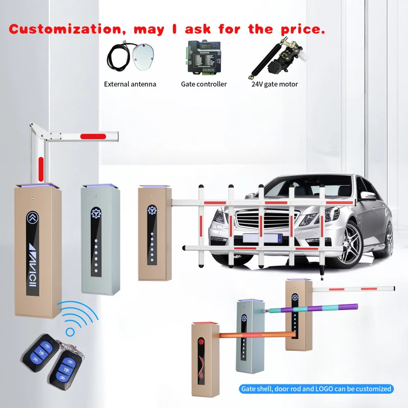 custom.XGY China Cheap Price Universal Automatic Remote Control Folding Fence Parking Barrier Gate with L