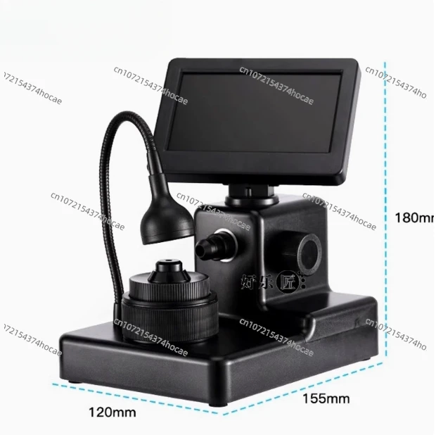 1000X Digital Diamond Girdle Viewer Microscope Camera Diamond Inscription Viewer with 4.3Inch LCD Screen Properties Observer