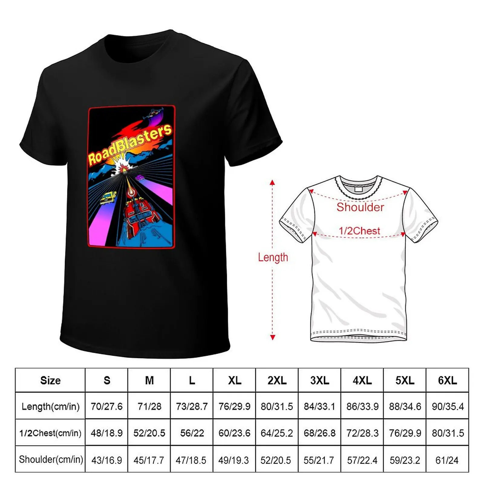 Road Blaster T-Shirt Large Size Basic Casual T-Shirt