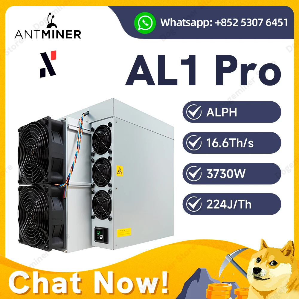 Bitmain Antminer AL1 Pro 16.6Th/s 3730W Alephium Miner AL1pro ALPH Crypto Miner Asic Mining Mchine