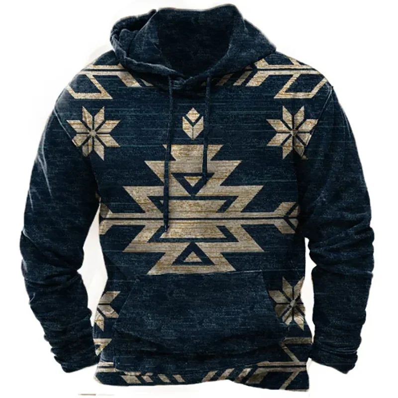 Autumn Vintage Ethnic Style Hoodies 3D Print Men Women Casual Oversized Y2k Hoodie Pullovers Hooded Sweatshirts Male Clothing
