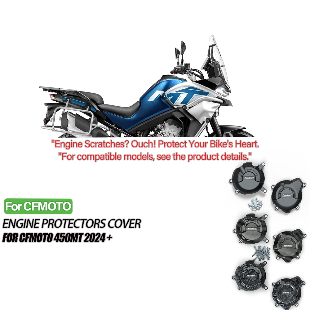 

For CF moto 450MT CFMOTO 450MT 450 MT 2024-2025 Motorcycle Engine Cover Sets Bonnet Protector Engine Cover