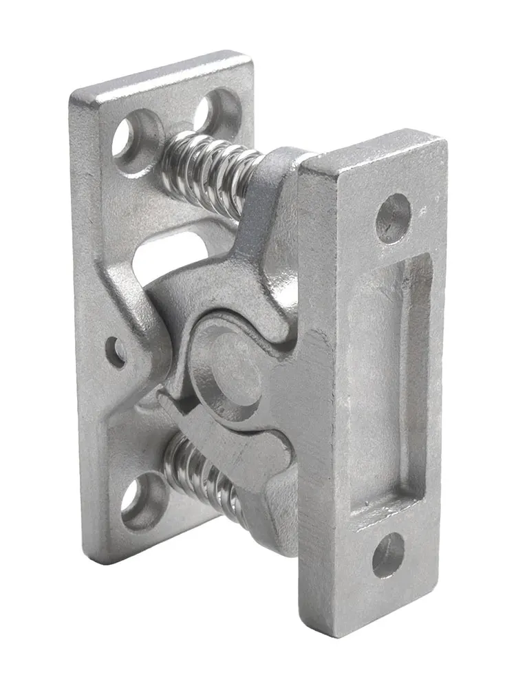 1pc Double Roller Catch With Spring Loaded Door Lock Stop Clamp RV Door Clamp Clip Heavy Duty Door Collision Hasp Lock ﻿