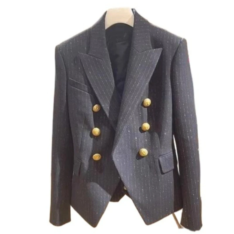 High-end Fried Street Black Casual Blazer 2026 New Popular Small Suit Short  Women's Early Autumn Temperament Commuting Jacket