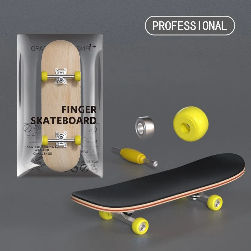Mini Maple Fingerboard Finger Skateboard Desktop Sport Toy Cute Christmas Gift for Boys Kids