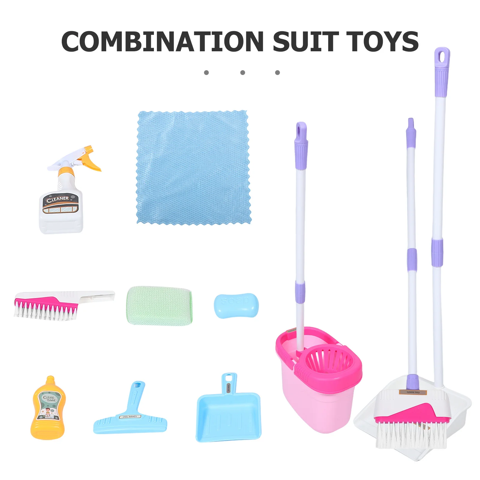 1 Set Reinigungswerkzeuge Spielzeug: Mini Besen Kehrschaufel Spielset für Kleinkinder Rollenspiel Reinigungsset Kinder Rollenspiel Housekeeping für Jungen