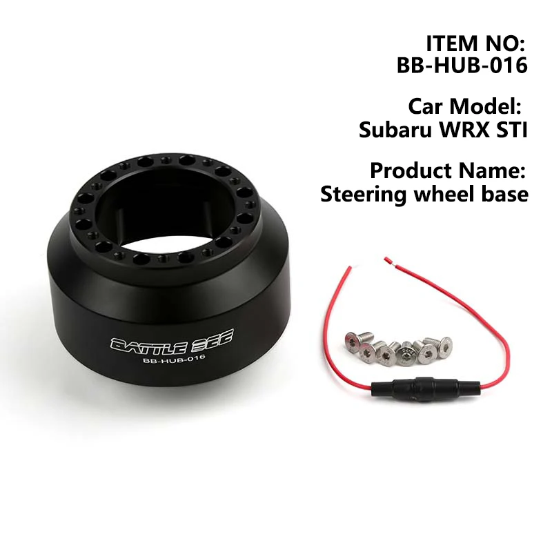 Battle Bee Steering Wheel Boss Kit Hub Adapter Car Refit Kit Connector Base Adapter For 2008-2014 Subaru WRX STI BB-HUB-016