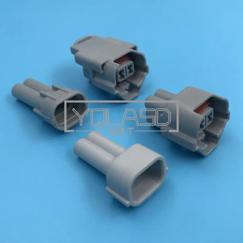 1 Set 2 Way 6189-0060 AC Assembly Nippon Denso Waterproof Male And Female Connector Top Slot Fuel Injector Car Socket