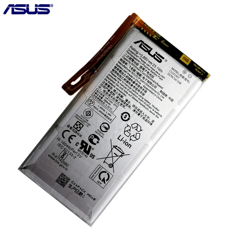 100% Original New High Quality 6000mAh C11P1903 Phone Replacement Battery For ASUS ROG Phone 3 ROG3 ZS661KS Bateria Batteries