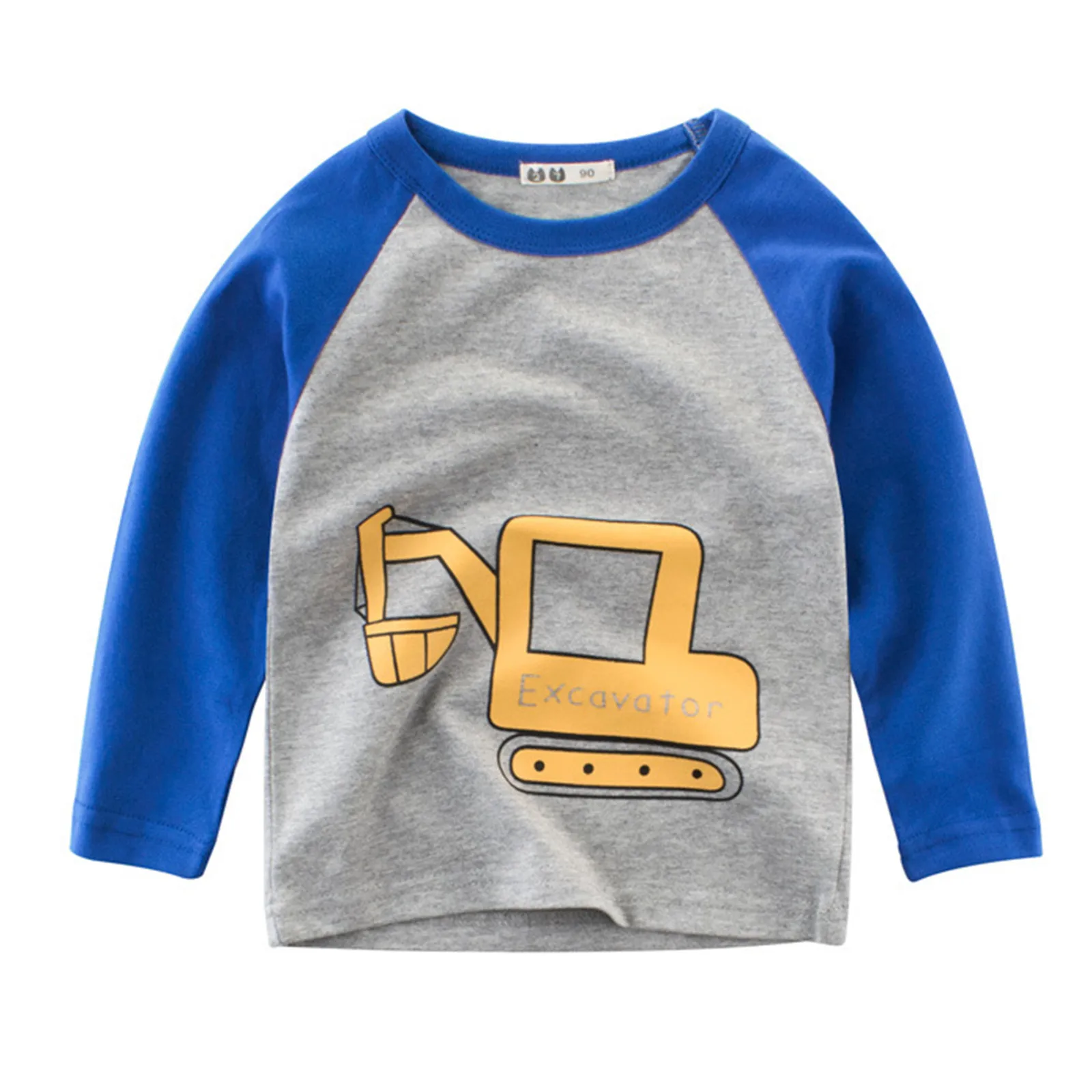 

2024 Autumn T Shirt Cartoon Car T-shirt Boys Girls Baby Kids Clothes Cotton Long Sleeve Top for Boy Children's Clothing 1-7 Year