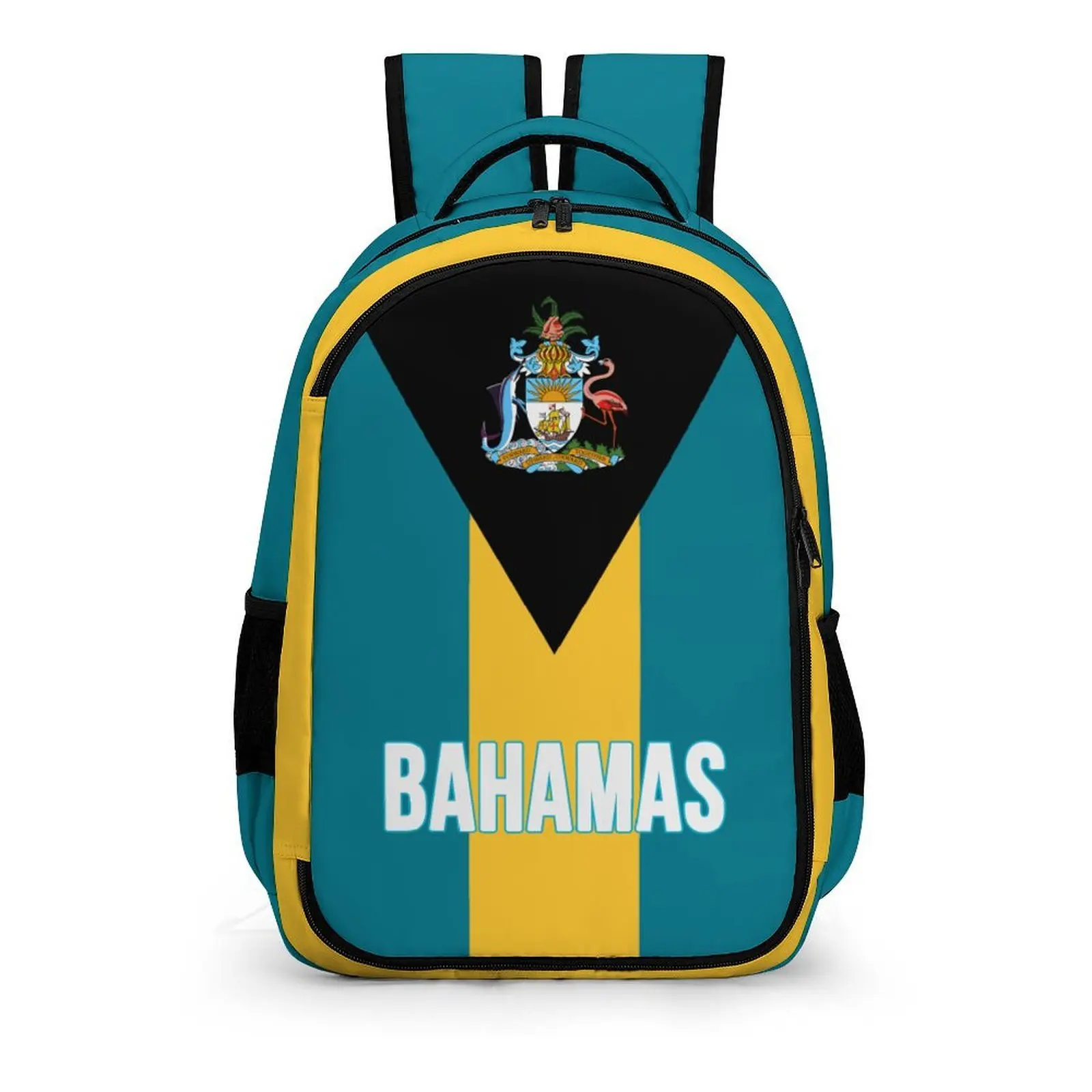 Backpack Bahamas Flag Student Schoolbag Smart Business Travel Leisure Backpack Laptop Back Pack