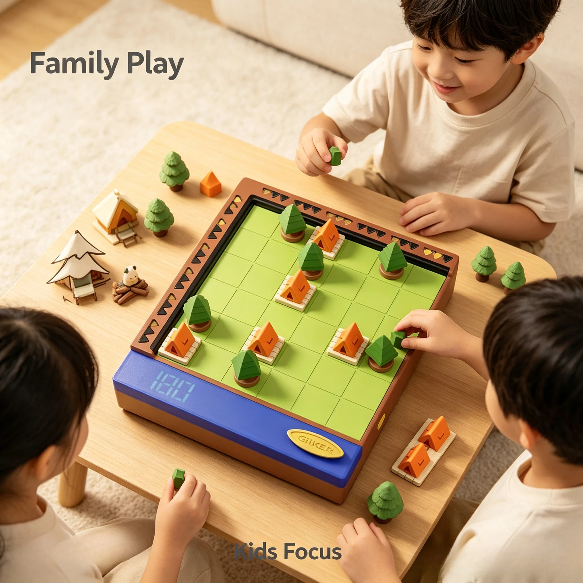 GiiKER Camping Machine Intelligent Electronic Logic Puzzle Game Thinking Training Interactive Family Tabletop Brain Game Gift