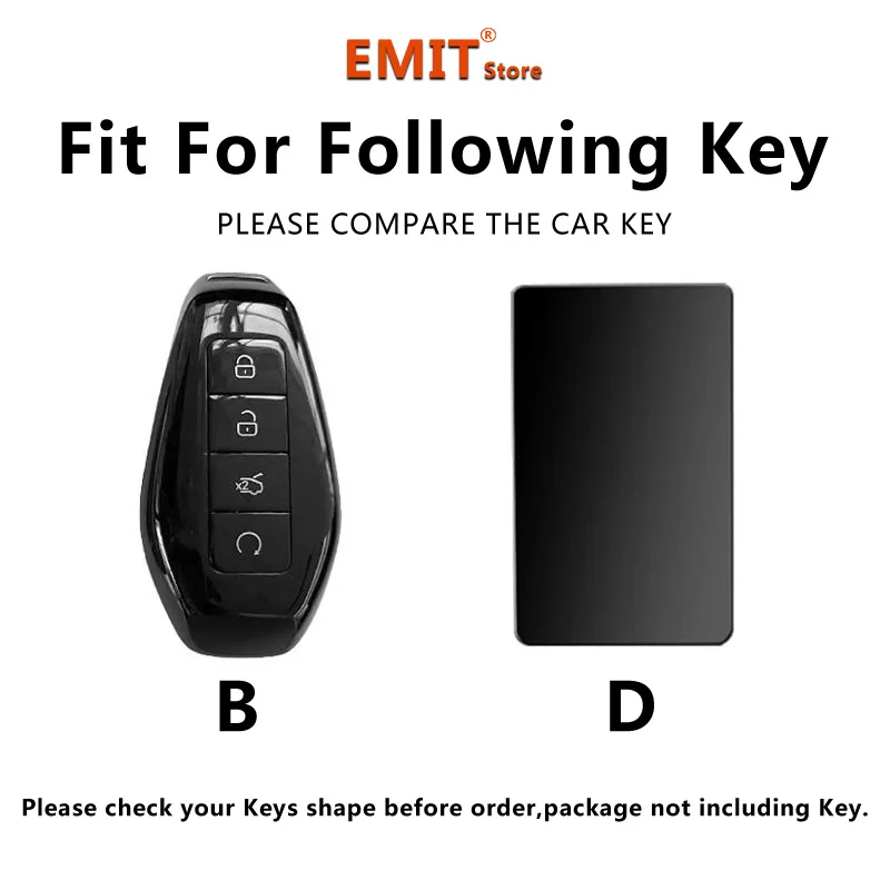Zinc Alloy Car Key Case for DENZA N9 2025+ 2026 Remote Keychain Remote Cover Bag Shell Housing Ring Holder Fob Accessories