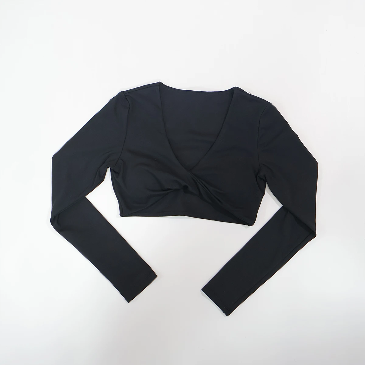 Langärmliges Damen-Fitness-T-Shirt mit tiefem V-Ausschnitt für Laufen im Freien, Yoga-Kleidung, Herbst-/Winter-Kollektion, Lauf- und Fitness-Top – Detail 10
