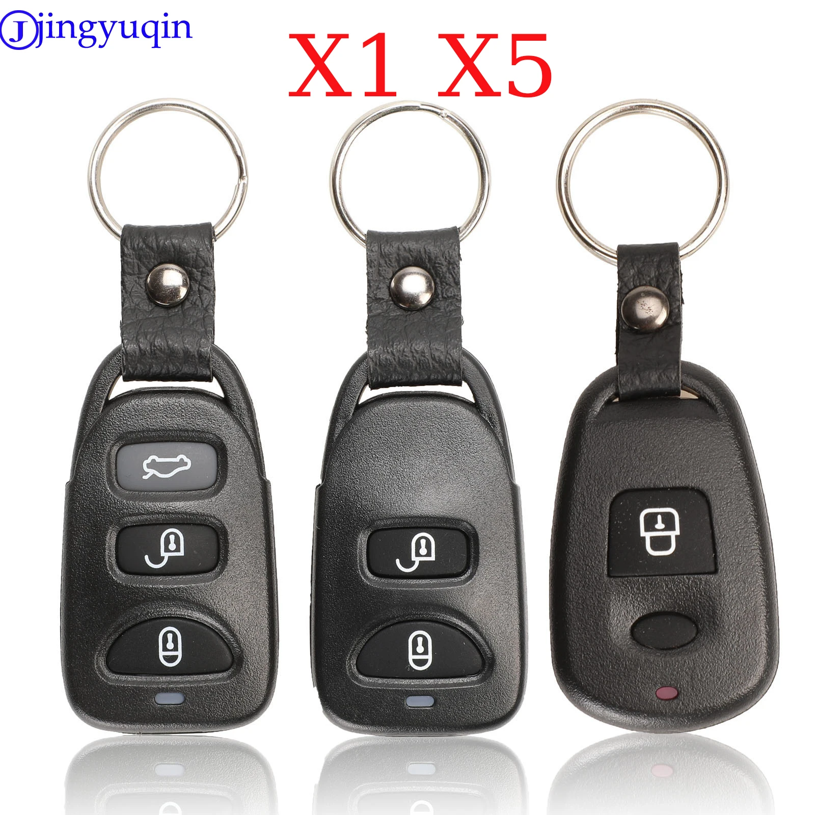 jingyuqin X1 X5 Remote Key Shell Case Fob For Hyundai Elantra Sonata Santa For Kia Carens Replacement 2+1 2 3+1 Buttons