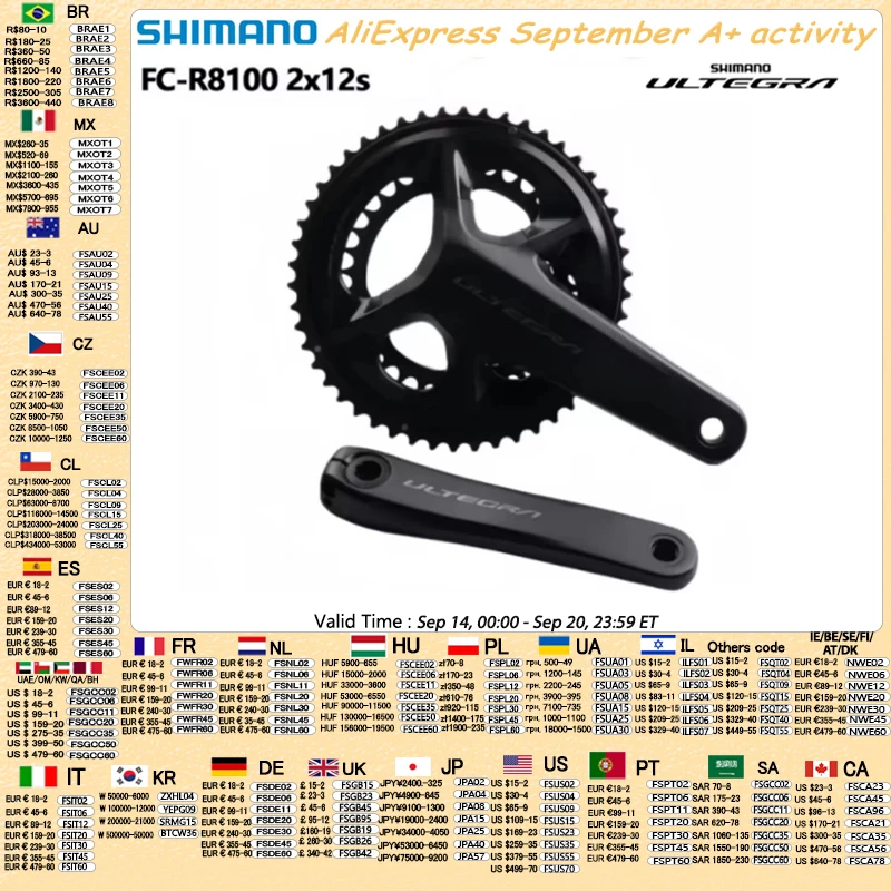 Shimano ULTEGRA R8100 Kurbelgarnitur 2x12s Rennrad 165mm 170mm 172,5mm 50-34T 52-36T Hohl Integrierte Geschwindigkeit Kurbel Für Rennrad
