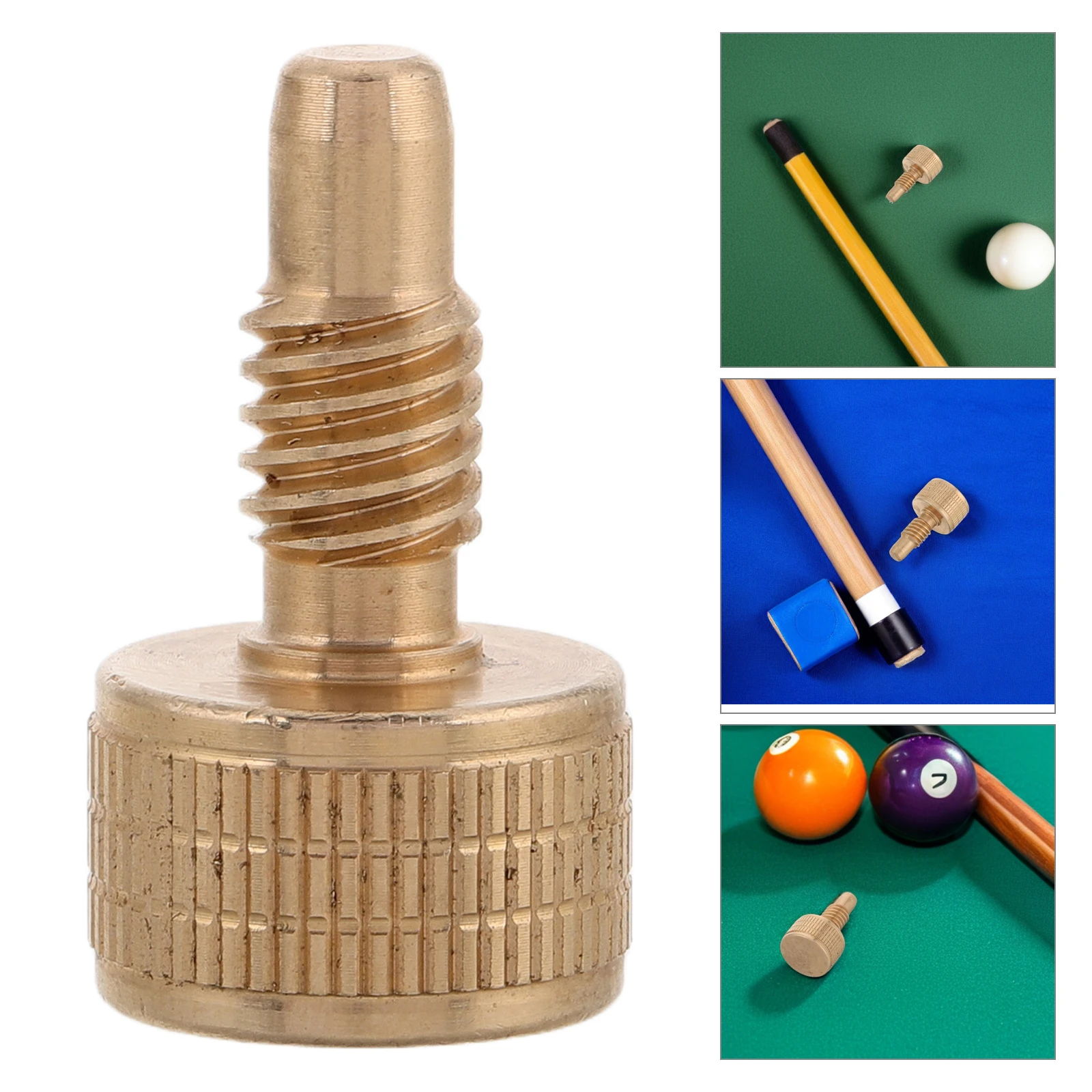 

Brass Weight Billiard Accessories Tool Pool Cue Accessories Extended Handle Billiard End Plug Sturdy Materials Replacement Tips