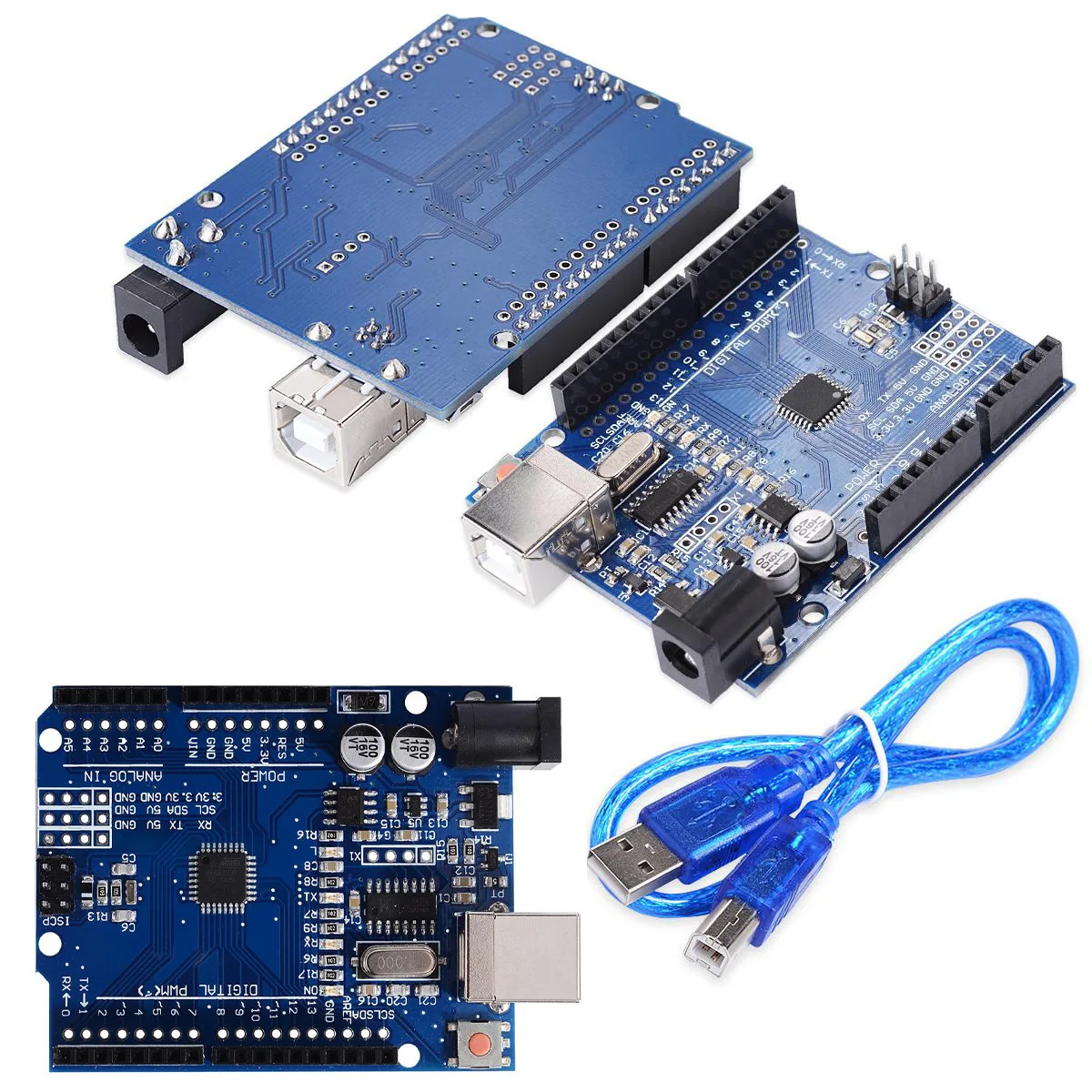 Suitable for UNO R 3 improved version CH340G + MEGA328P original chip, compatible Arduino Development Board