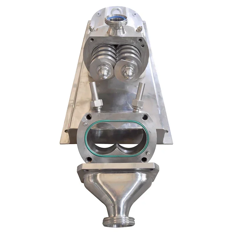 304/316 الفولاذ المقاوم للصدأ الغذاء الصف المسمار الشحوم مضخة سعر المصنع مضخة المسمار المزدوجة