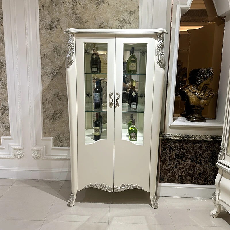 

Wine cabinet, court living room solid wood carving flower high partition cabinet, foyer double door assembly cabinet partition c
