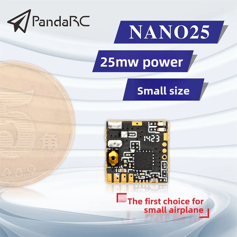 

PandaRC Panda new version of FPV aircraft four-axis crossing machine 5.8G 25mW NANO25 nail cover picture adapter chager dji