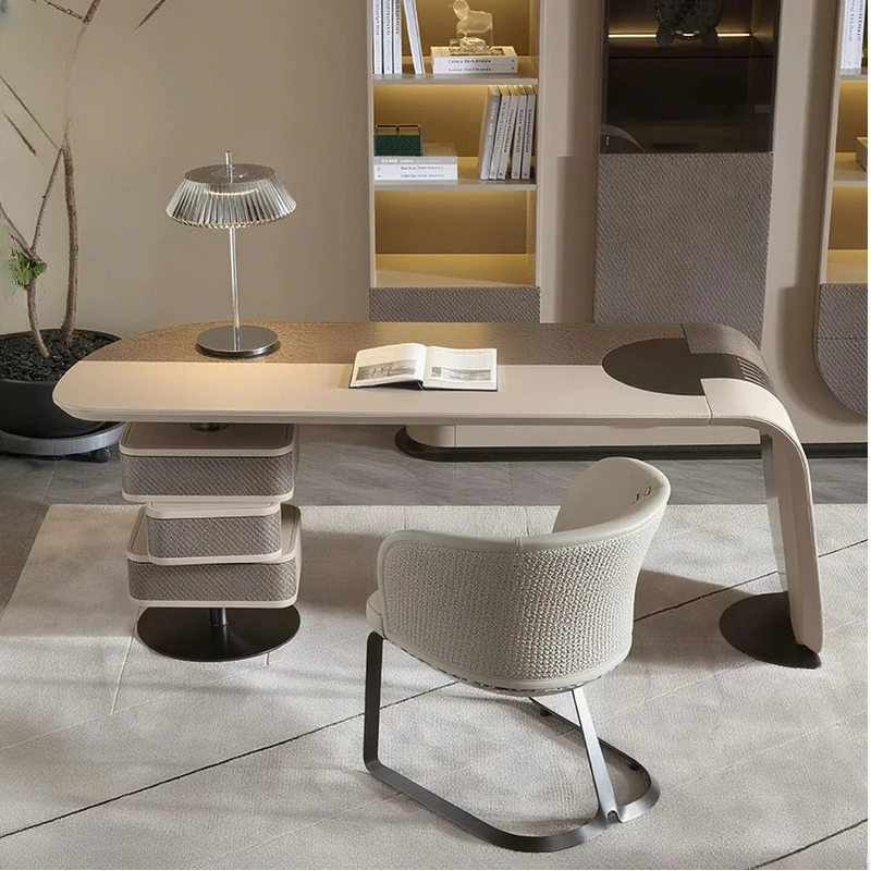 

Reception Luxury Office Table Aesthetic Designer Writing Modern Office Desk Standing Executive Scrivania Ufficio Furniture