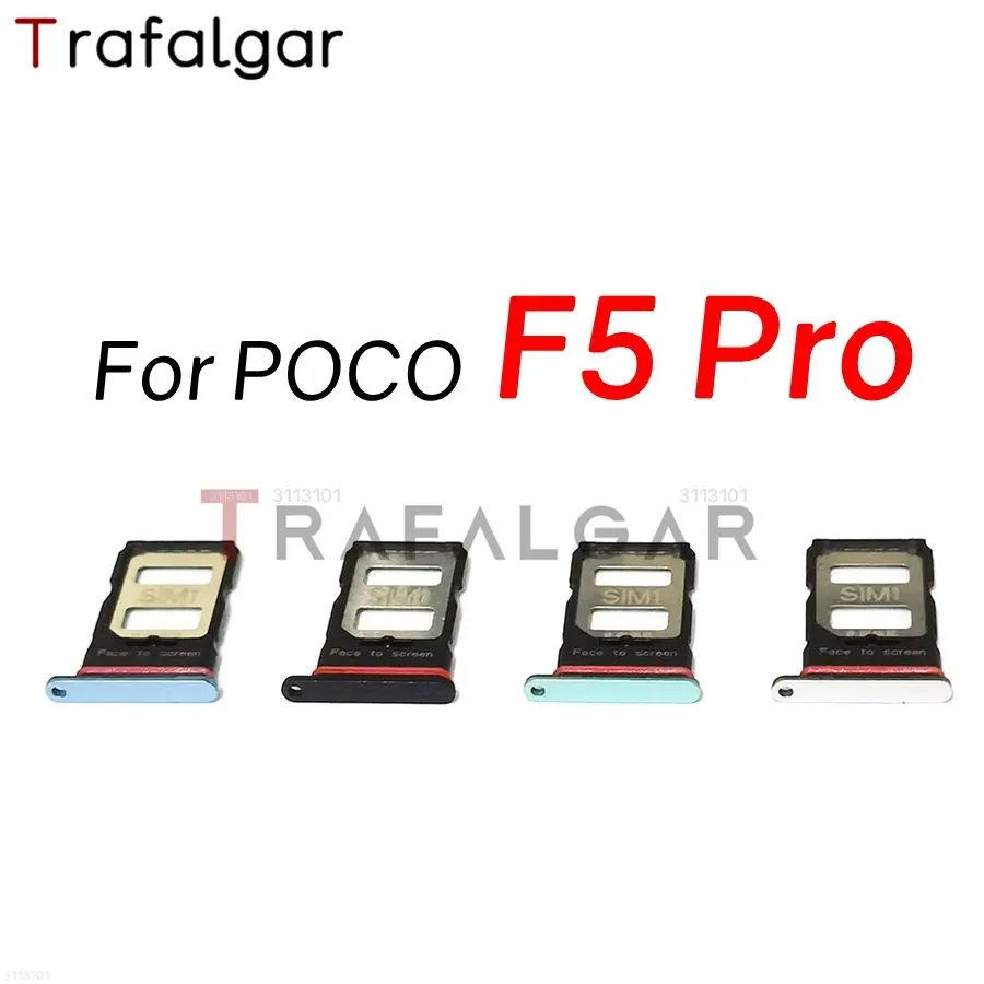 SIM Card Tray For Xiaomi POCO F5 Pro SIM Card Slot Holder Adapter Socket Replacement