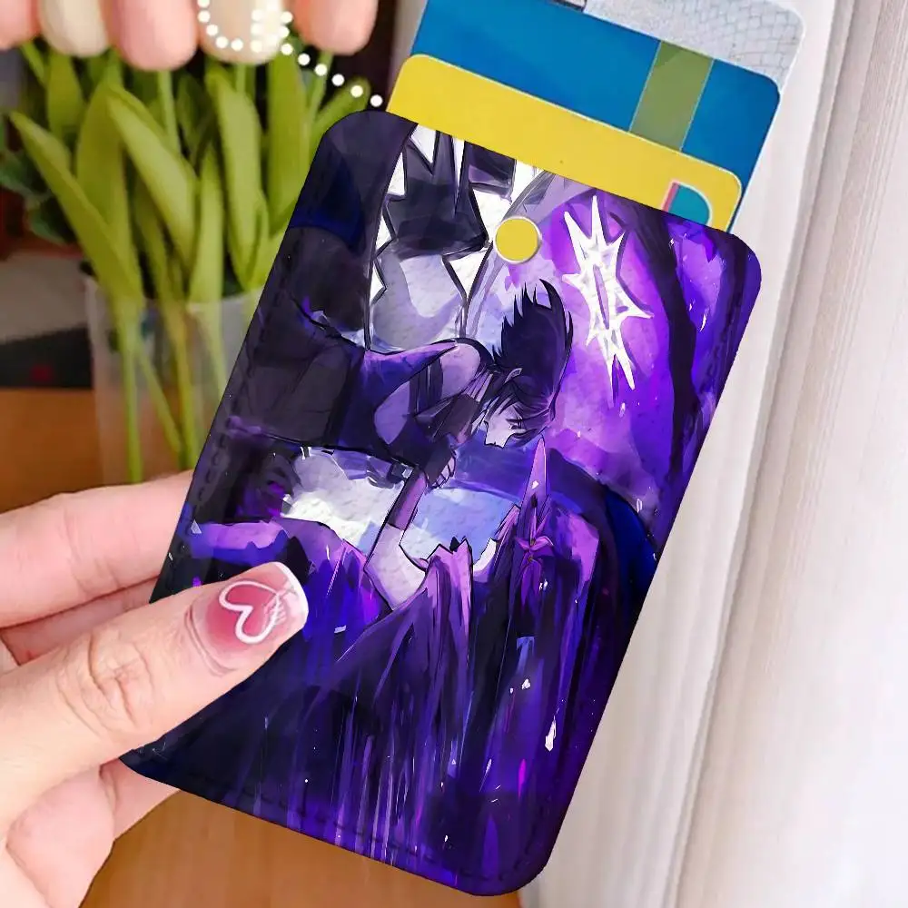 A-Azure x Two Time Premium PU Leather Card for Daily Use Holder Card Case with Metal Carabiner