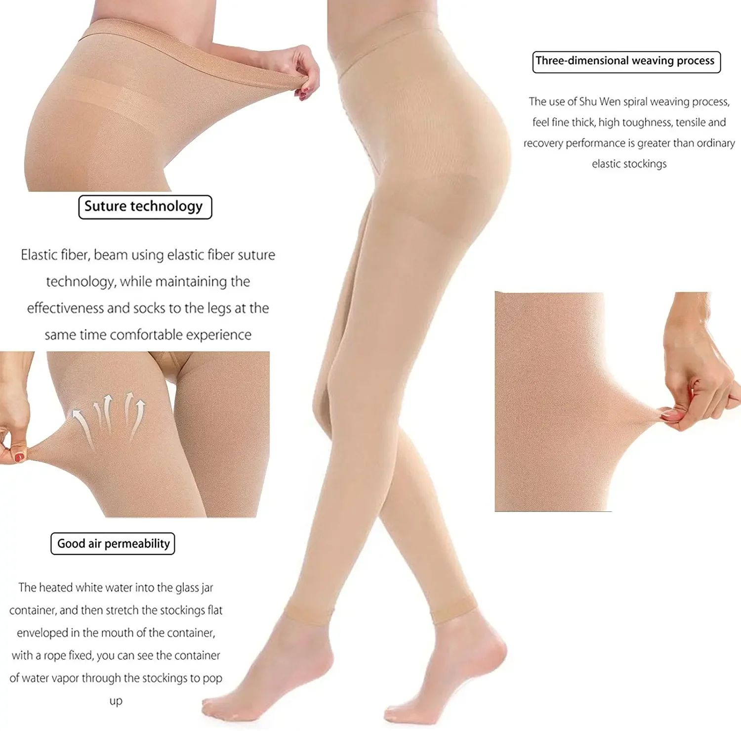 Medical Compression Pantyhose Ninth Pants Stocking 23-32mmHg for Woman Varicose Veins Slimming Stockings Medical Pantyhose