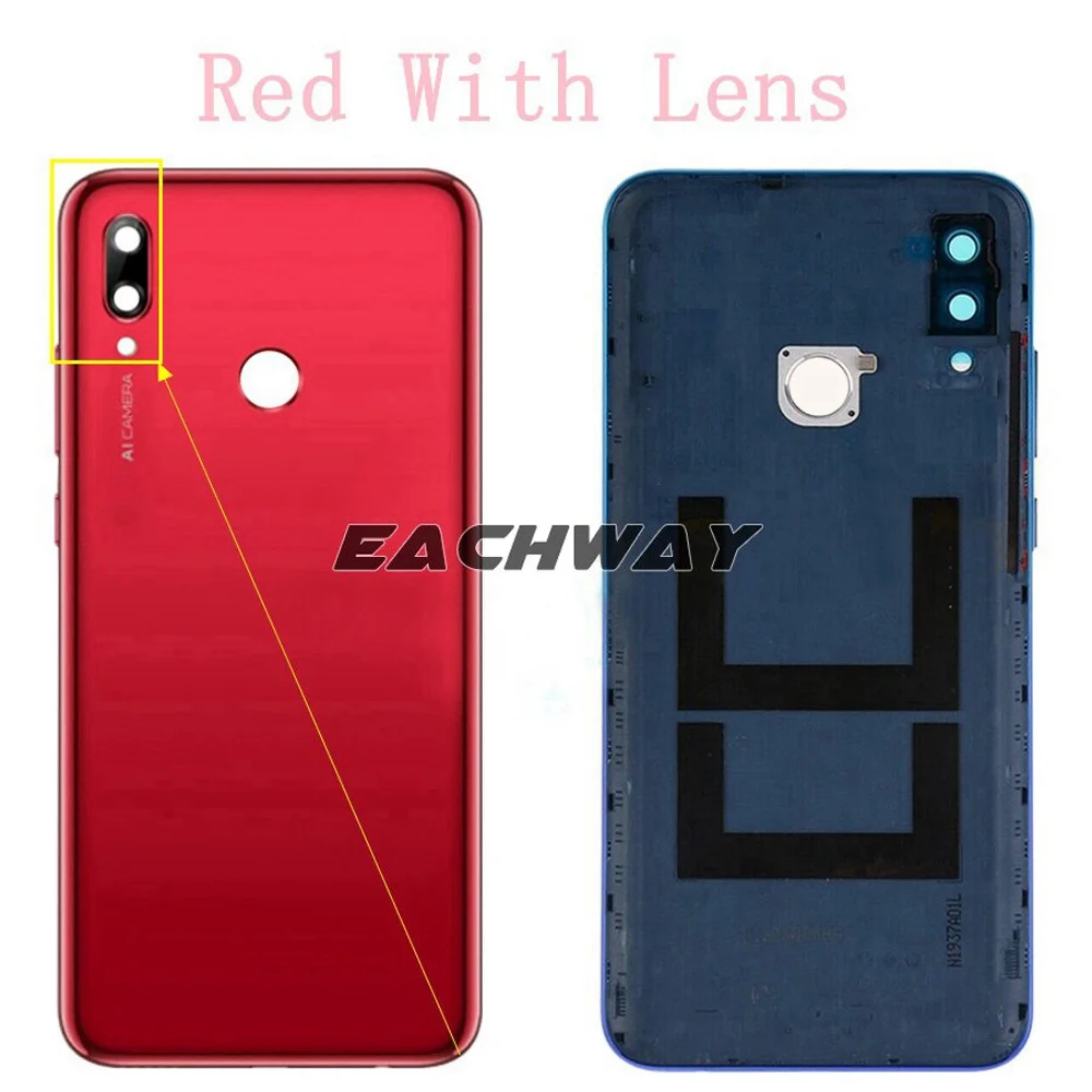 New Back Glass Cover For Huawei P Smart 2019 Back Battery Cover Rear Housing Case Replacement For Huawei P Smart 2019 Back Cover