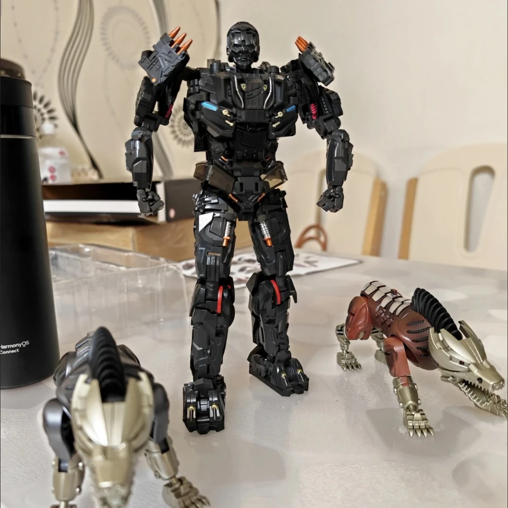 W magazynie Transformers Toys VT01 VT-01 Lockdown Black Alloy Version with Double Dogs Movie Version Robot Action Figures Dolls