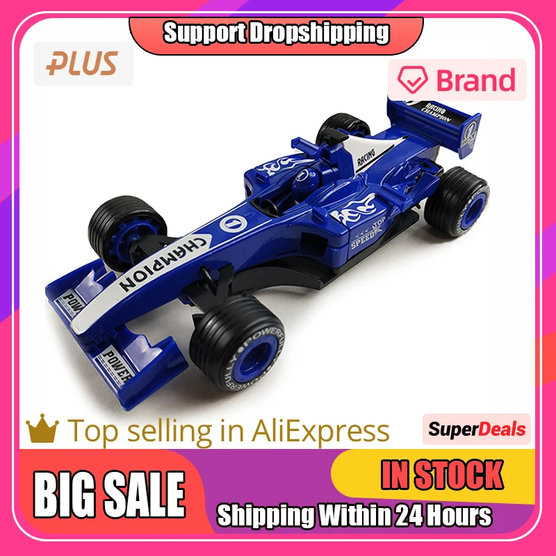 

Pull Back Cars 1:24 Scale Racing F1 Car Lightweight Alloy Material Cars Toys For Toddler 4-6 Years Old Drop Shipping