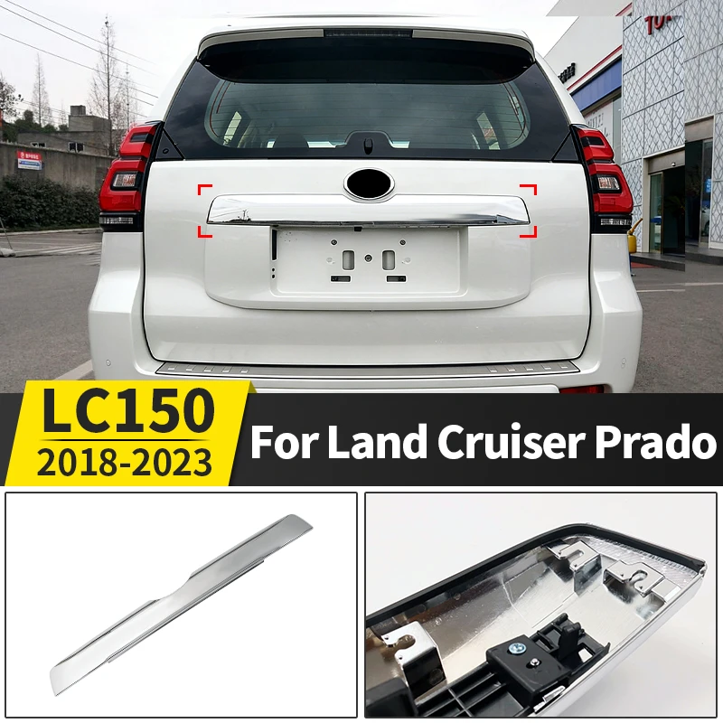 

For Toyota 2018-2023 Land Cruiser Prado 150 LC150 Car Tailgate Decoration Strip Cover Panel Replacement Body Styling Accessories
