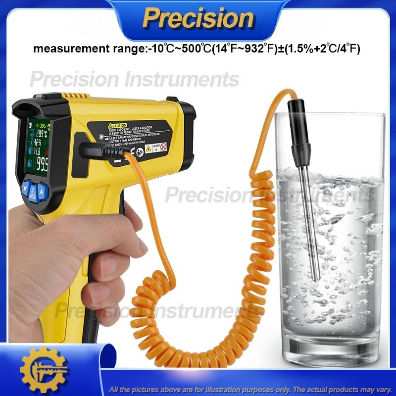 2026 Digital Infrared Thermometer High Precision Industrial Handheld Temperature Gun for Medical and Home Use