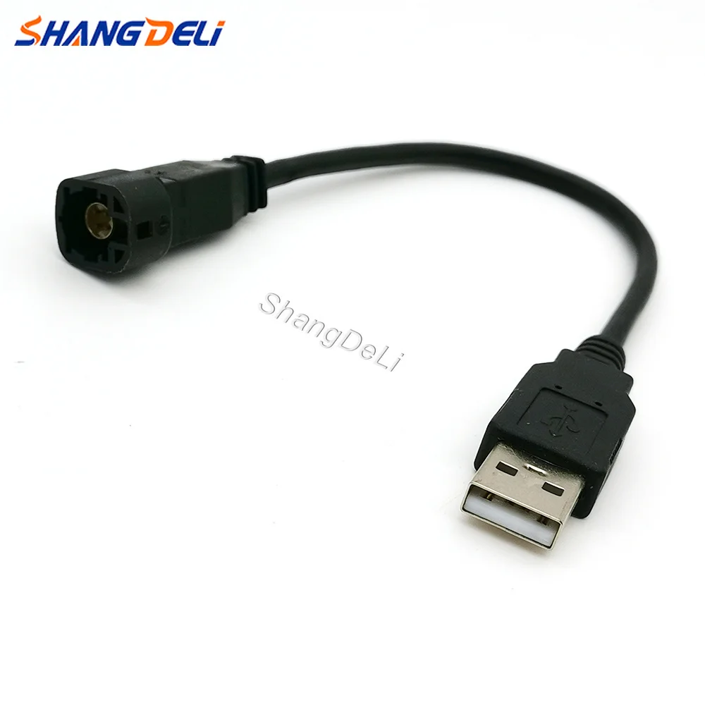 Car Radio USB Conversion Modification Cable Female Socket Connector Adapter Fit for VW POLO SANTANA Lavida RCD300 RCD310
