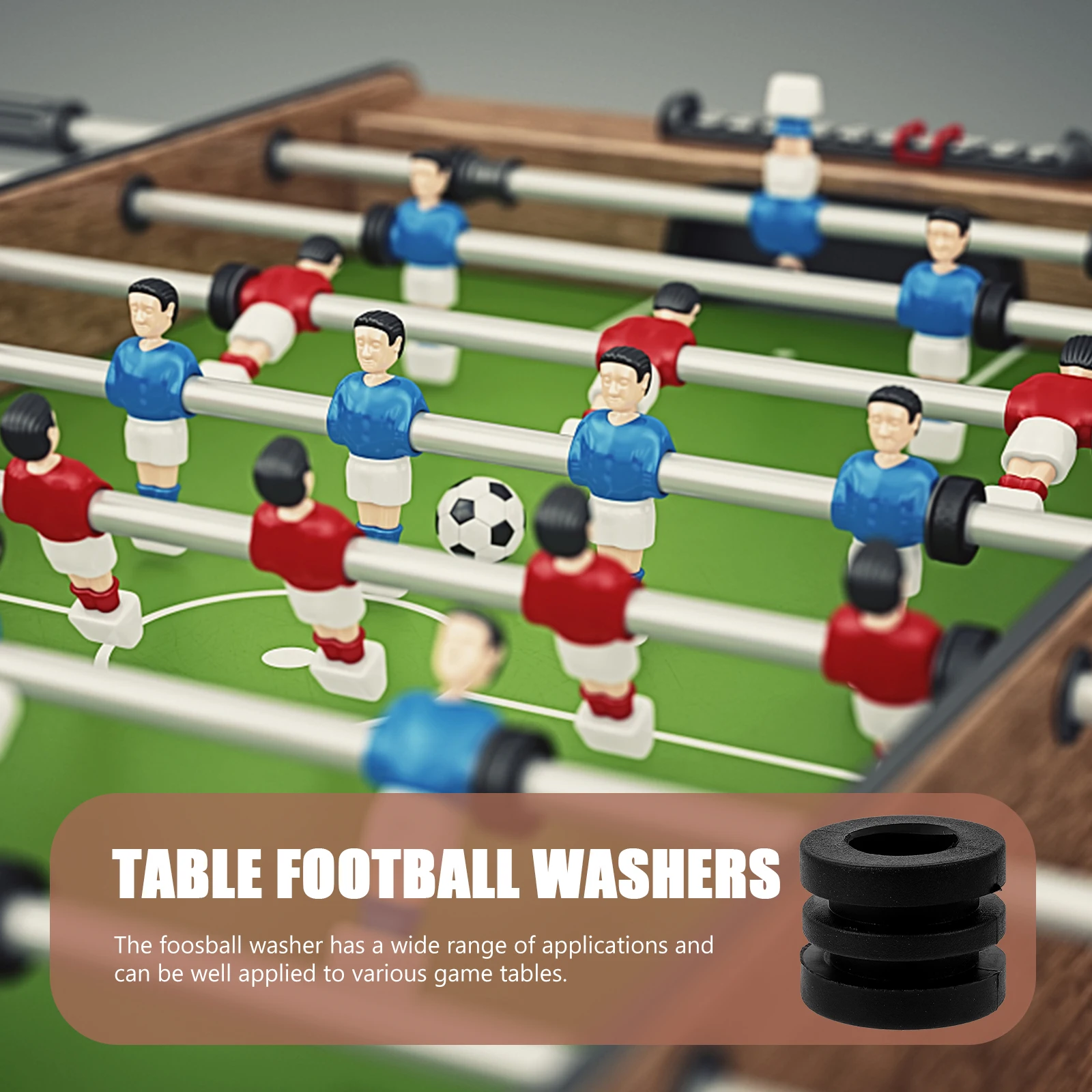16 Pcs Table Football Washers Spring Pad Accessories for Foosball Gaskets Plastic Small Parts Game Board Elastic