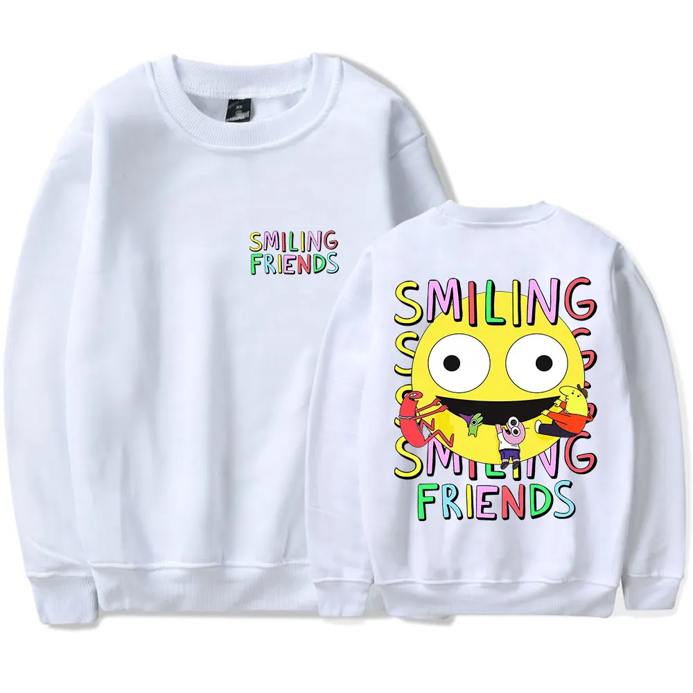 Smiling Friends Alan & Gleb Friends Merch Long Sleeve Women Men Fashion Sweatshirts Hoodie Pullover Streetwear Fashion Outwear