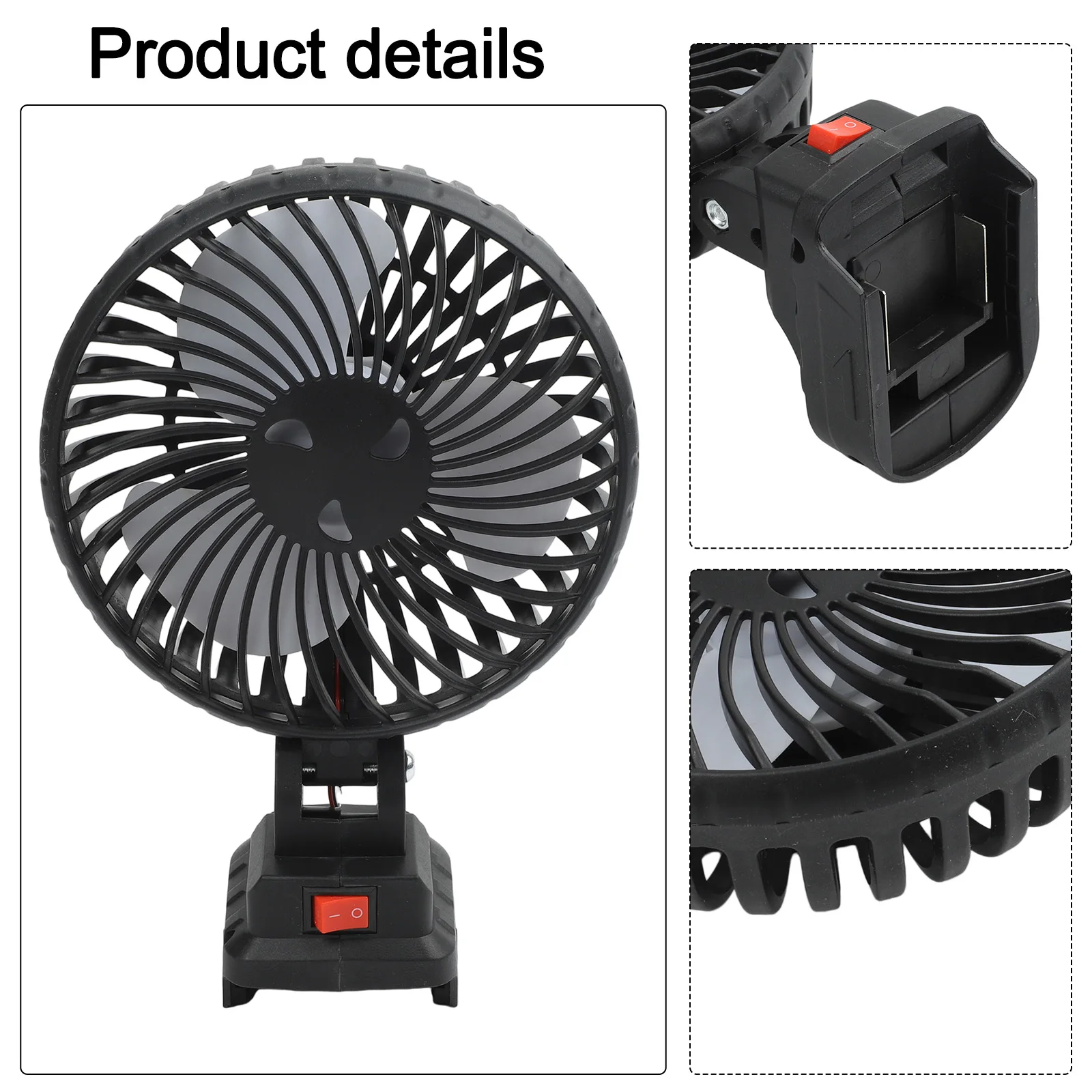 Table Fan Wireless Fan Lightweight Long-lasting Performance Easy To Carry Compact Rechargeable Table Fan Portable Fan