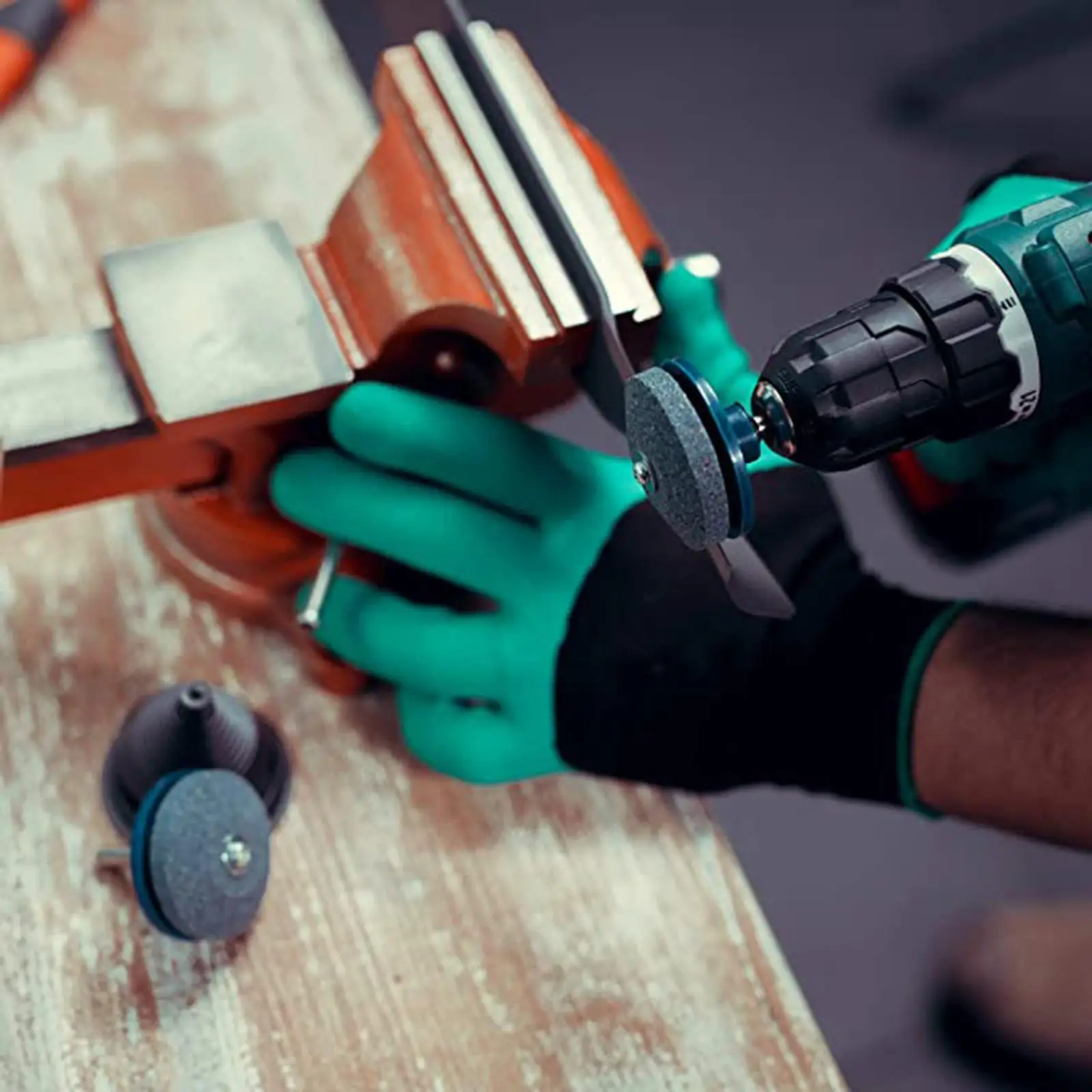 أداة حديقة مبراة شفرة دوارة لجزازة العشب للحفر الدواري