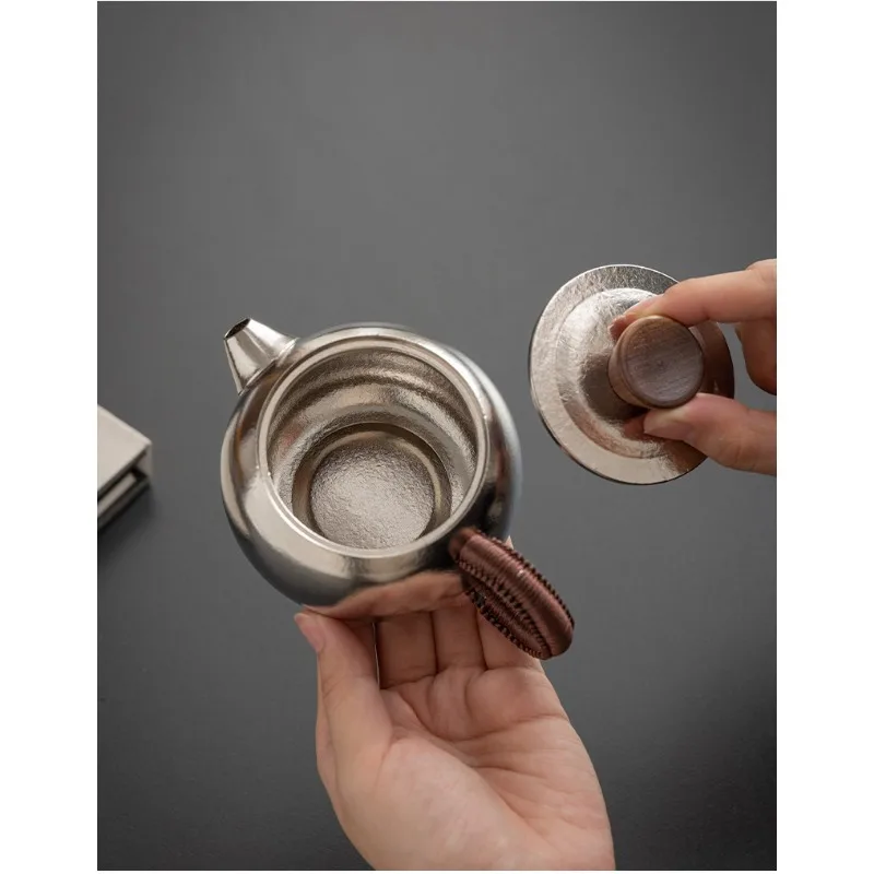 Pure Titanium Teapot, High‑Grade Lightweight Camping Tea Set, Teapot & Fair Cup with Gift Box