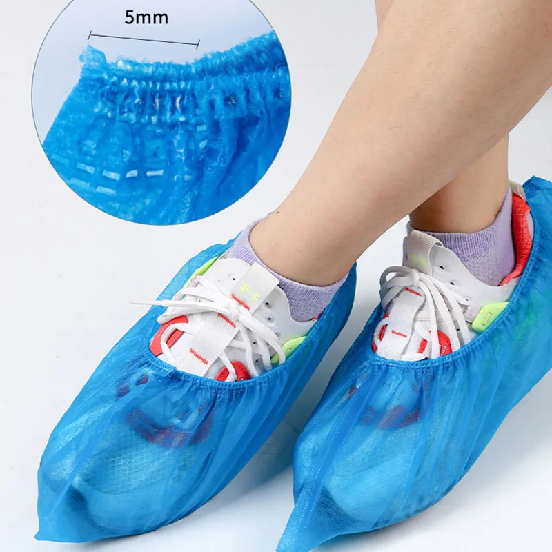 100pcs Disposable Shoe Cover Dustproof Non-slip Dhoe Cover Children Students Thickening And Enlarging Adult Non-woven Household