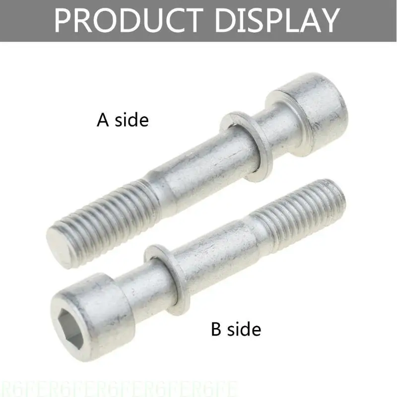 652F Stainless Steels Bicycles Post Screws 8x43mm Hexagonal Cylinders Head Screw With Washer Bicycles Accessories