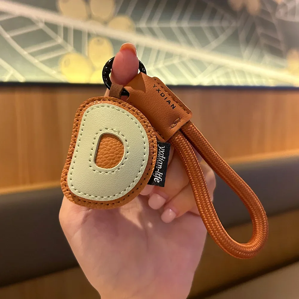 Mixed Color Pu Leather Letter Key Chains A-Z Initial Alphabet