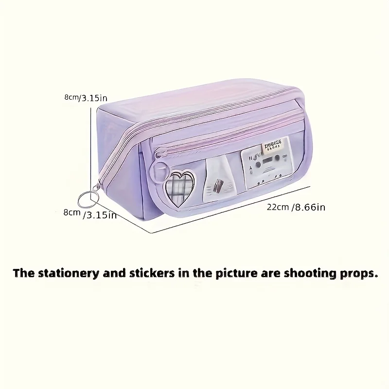 Large Capacity Pencil Case, Multi-layer Stationery Bag, Desktop Stationery Storage Bag, Large Capacity Stationery Box, Handheld