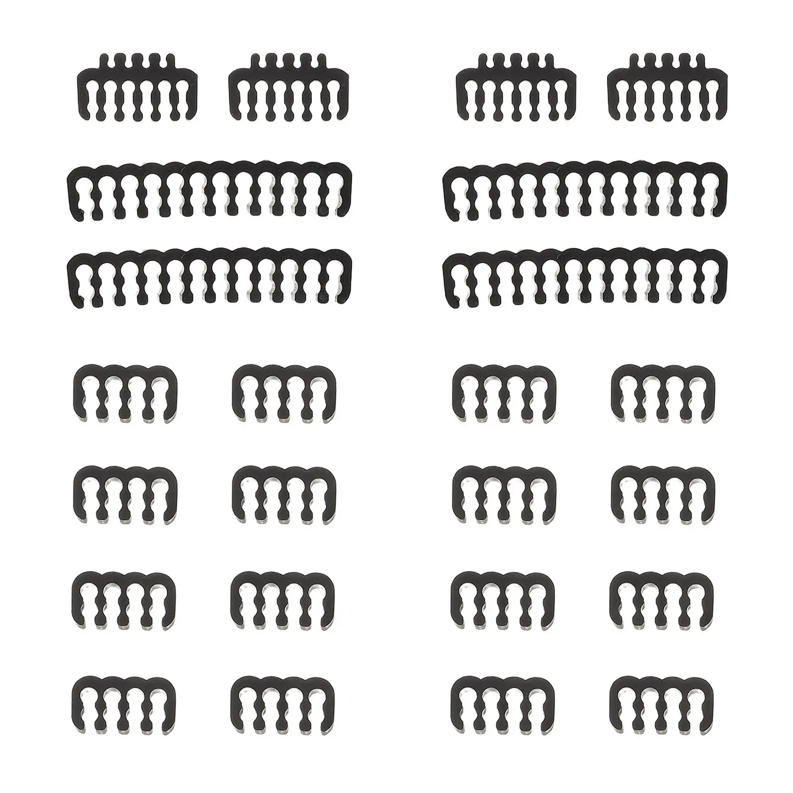 24 Pcs 24Pin 8Pin Wire ganizer For Case Power Cord Management Desktop Cable Clips Extension Cord Combs Black Cable