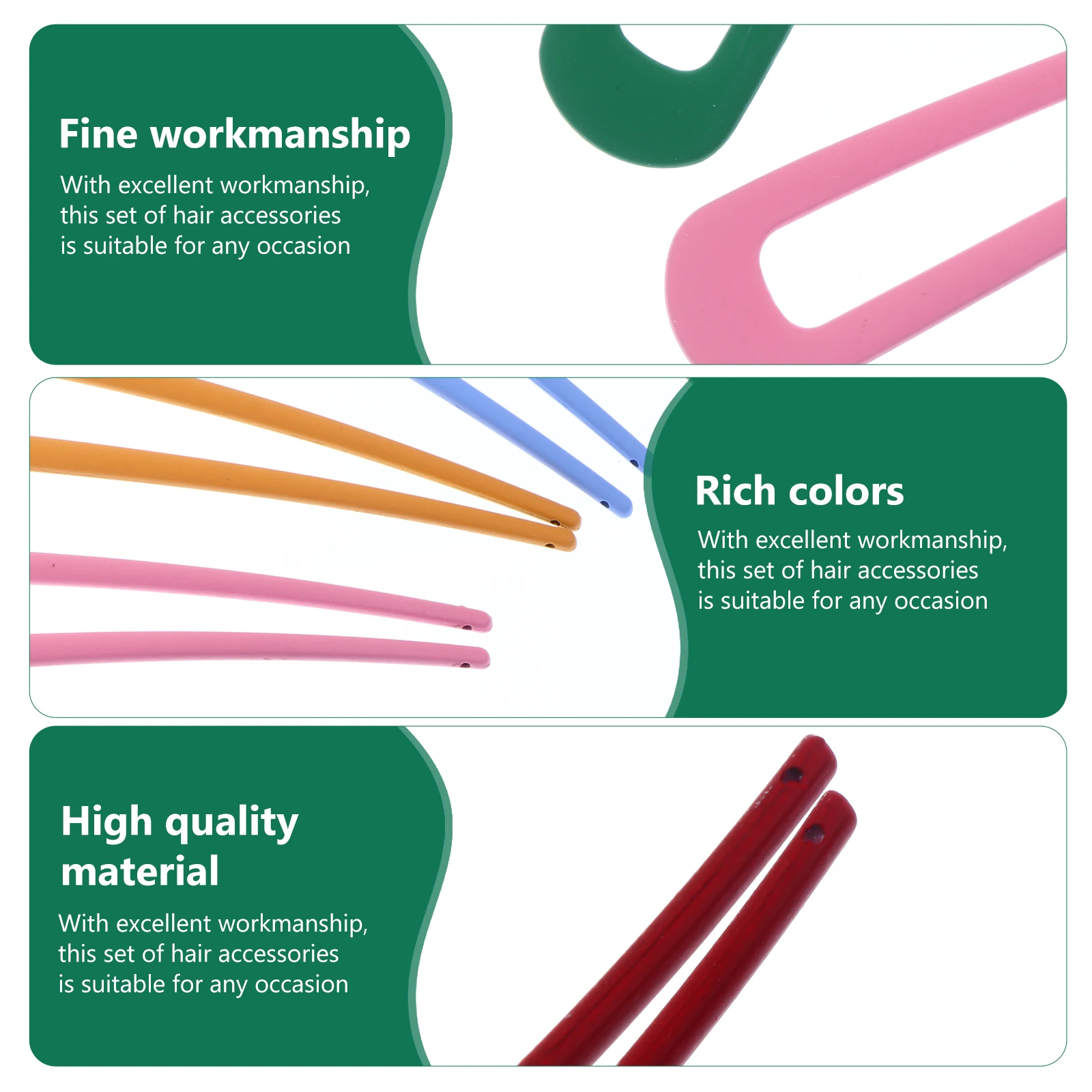 

6pcs C y Color Hairpins Cute Buns Accessories High Quality Material Durable Fashion Exquisite Design Hairstyle Appearance Party