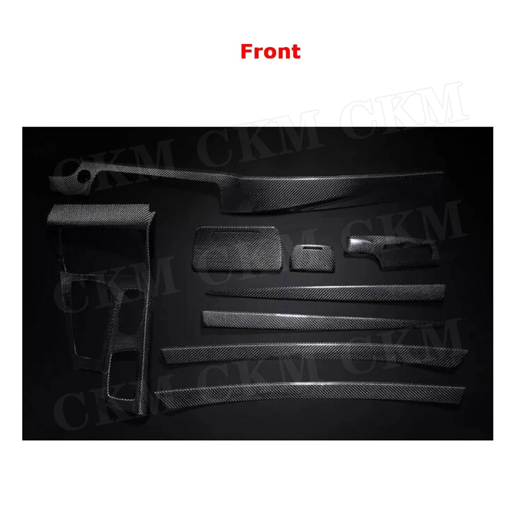 Carbon Fiber Dashboard Door Trim Covers For BMW 5 Series F10 F11 2011-2017 LHD Car interior Decoration Accessories