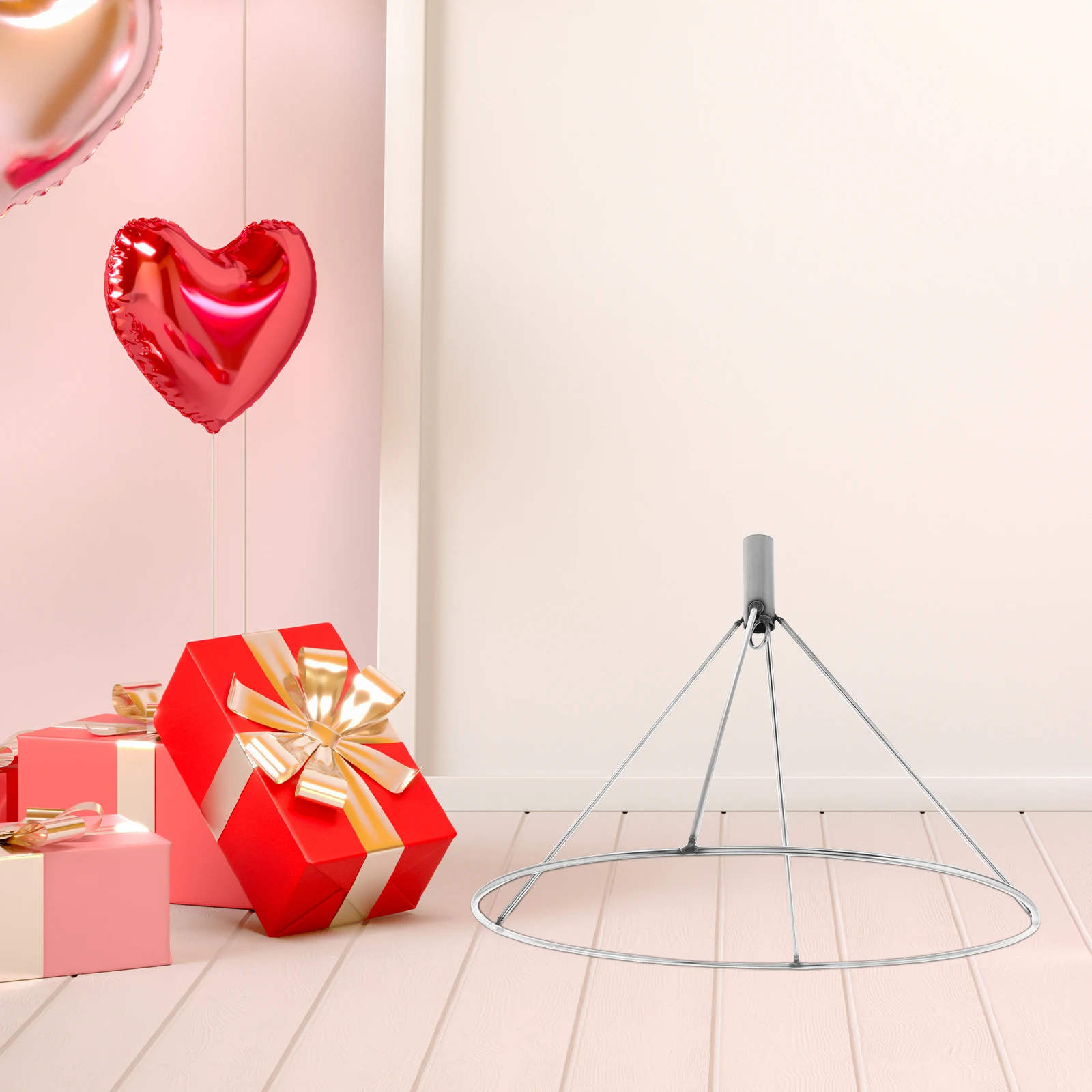 

Earth- Support Balloon Stabilizer Stands Frame Big Balloons Baby Shower Bracket Ring Stainless Steel