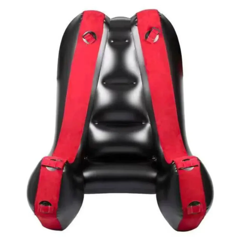 Flocking PVC Split Leg Sofa Mat With Straps Inflatable Sex Furniture Aid Adult Games Sex Chair Bed Sex Tools For Couples Women